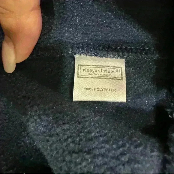 Vineyard Vines Women's blue fleece zip front vest small - Picture 4 of 6